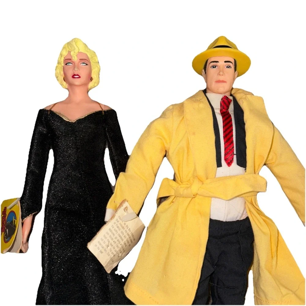 Vintage‎ 1990 Applause dolls featuring Dick Tracy and Breathless Mahoney